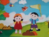 幼儿园环境布置：墙面布置——去郊游