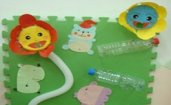 幼儿园科学区玩教具制作:小球落地