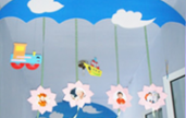 幼儿园环境布置：吊饰布置——天空