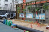幼儿园户外环境布置：沙区