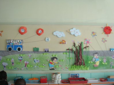 春天来了主题墙画