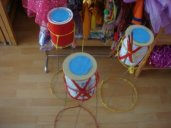幼儿园玩教具制作：架子鼓