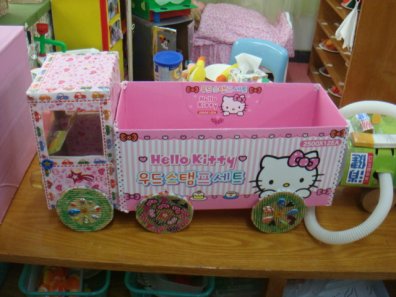 幼儿园玩教具制作:会滑动的小汽车