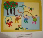 幼儿园环境布置楼道：跳绳
