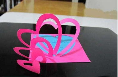 幼儿园感恩节卡片制作:立体爱心