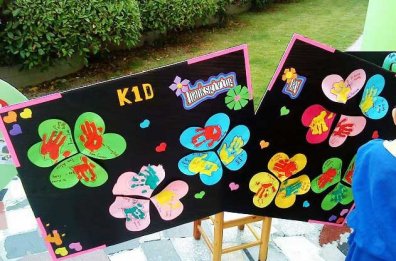 幼儿园环境创设:感恩节展板
