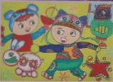 幼儿园水粉画：动植物