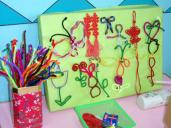 幼儿园自制玩教具：毛线画
