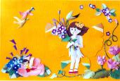 幼儿园环境布置墙面：花仙子