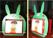 幼儿园小班自制教具：白兔转转转