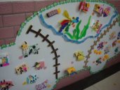 幼儿园楼道环境——幼儿作品展