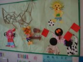 幼儿园墙面布置：小动物足球赛