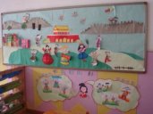 幼儿园墙面布置：欢庆国庆节