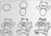 幼儿简笔画：老虎