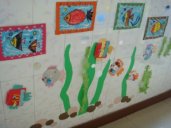 幼儿园楼道与走廊：幼儿作品展