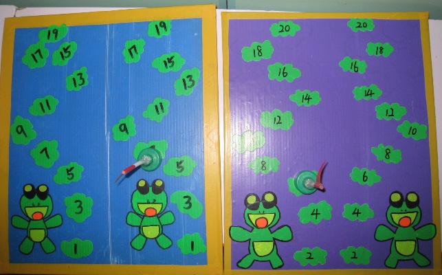 幼儿园玩教具制作:区分单双数