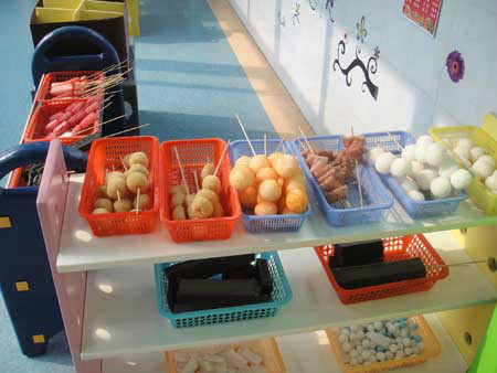 幼儿园活动区布置:小吃店