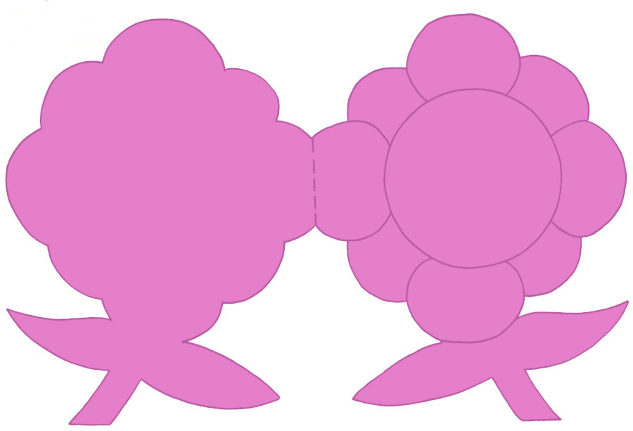 word:幼儿园三八妇女节手工制作:花 from