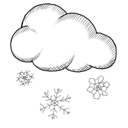 天气图标：雪