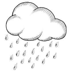 天气图标：小雨