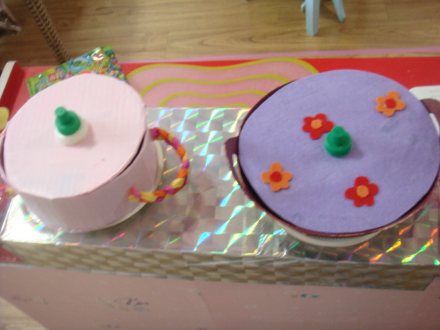 幼儿园玩教具制作:绳艺\/布艺--小炒锅--中国幼儿